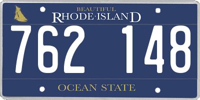 RI license plate 762148