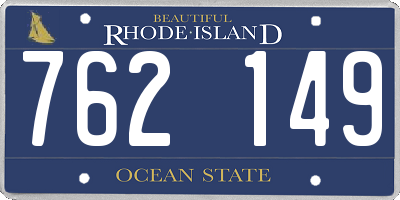 RI license plate 762149