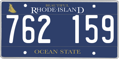 RI license plate 762159