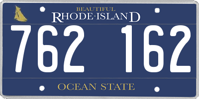 RI license plate 762162