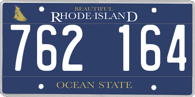 RI license plate 762164