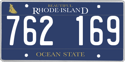 RI license plate 762169