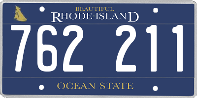 RI license plate 762211