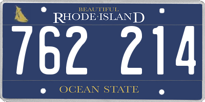 RI license plate 762214