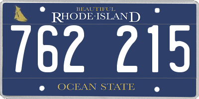 RI license plate 762215