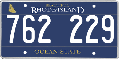 RI license plate 762229
