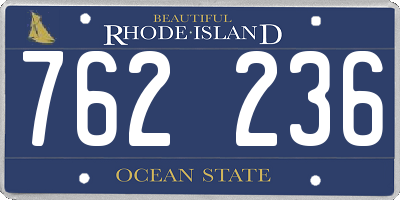 RI license plate 762236