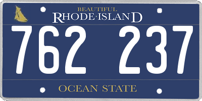RI license plate 762237
