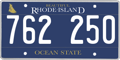RI license plate 762250