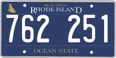 RI license plate 762251