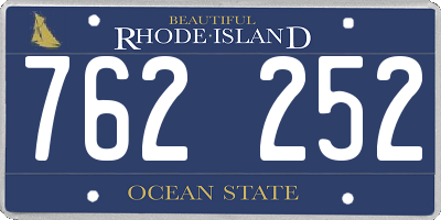 RI license plate 762252