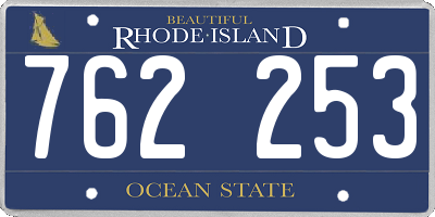 RI license plate 762253