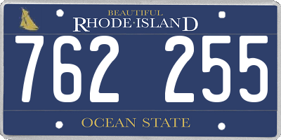 RI license plate 762255