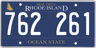 RI license plate 762261