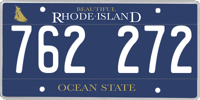 RI license plate 762272