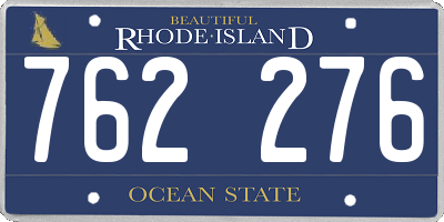 RI license plate 762276