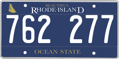 RI license plate 762277