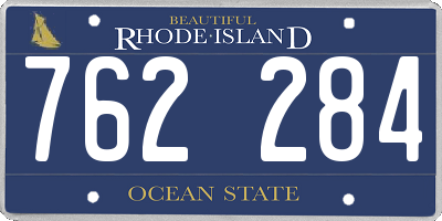 RI license plate 762284