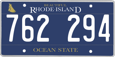 RI license plate 762294