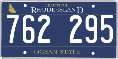 RI license plate 762295
