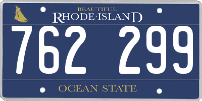 RI license plate 762299