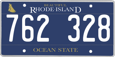 RI license plate 762328