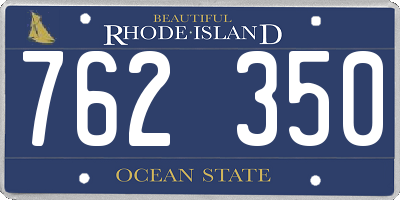 RI license plate 762350