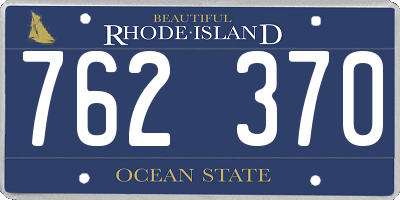 RI license plate 762370