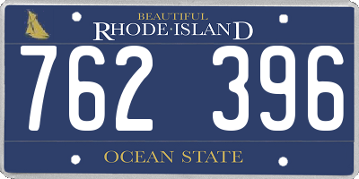 RI license plate 762396