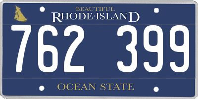 RI license plate 762399