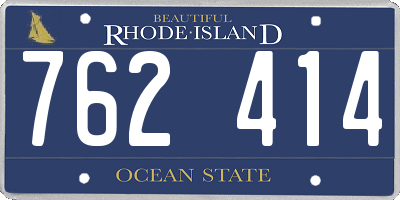 RI license plate 762414