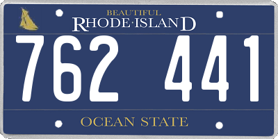 RI license plate 762441