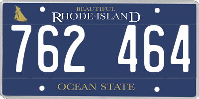 RI license plate 762464