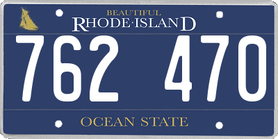 RI license plate 762470