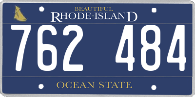 RI license plate 762484