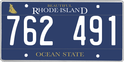 RI license plate 762491