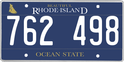 RI license plate 762498