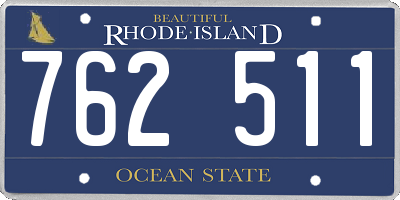 RI license plate 762511