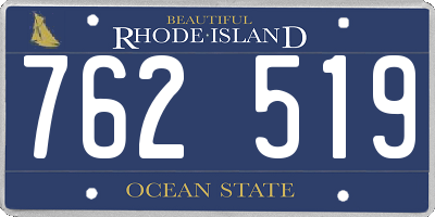 RI license plate 762519