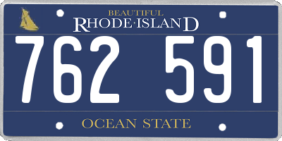 RI license plate 762591