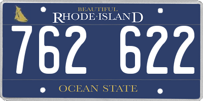 RI license plate 762622