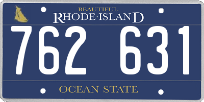 RI license plate 762631