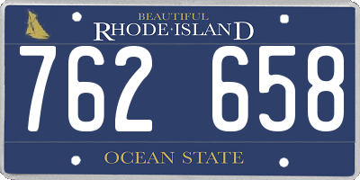 RI license plate 762658