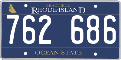 RI license plate 762686