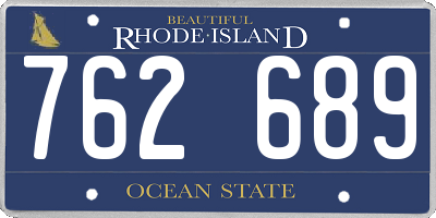 RI license plate 762689