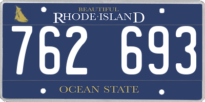 RI license plate 762693