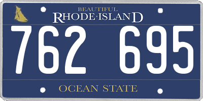 RI license plate 762695
