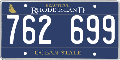 RI license plate 762699