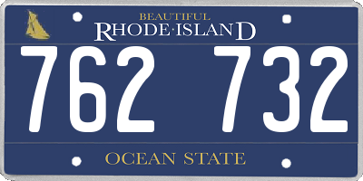 RI license plate 762732