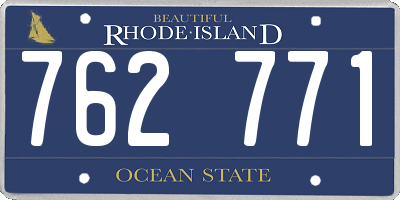 RI license plate 762771